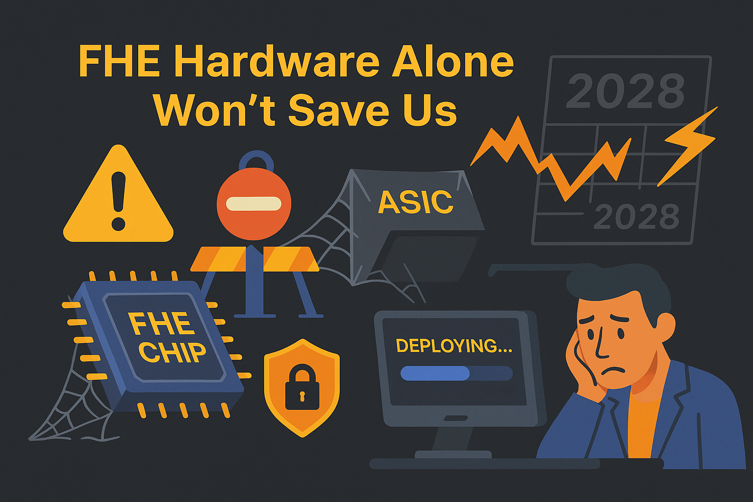 FHE Hardware Alone Won't Save Us